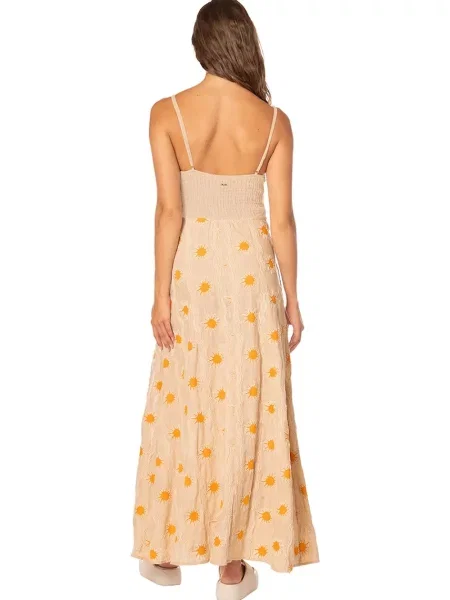 Maaji rochie de vară cu Saffron Glow Liah bej