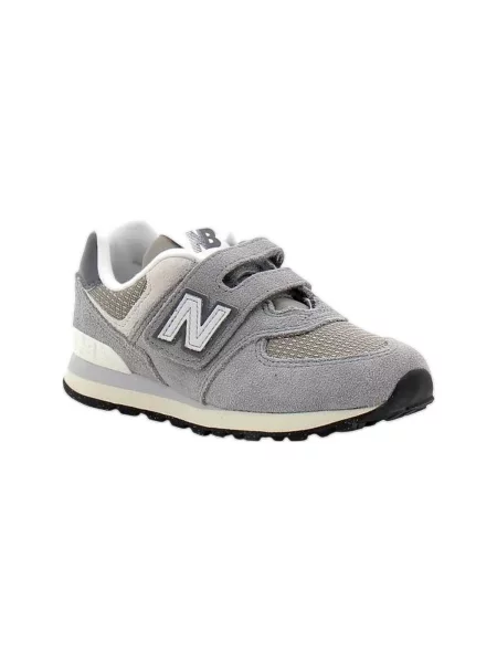 Pantofi New Balance din piele de căprioară gri