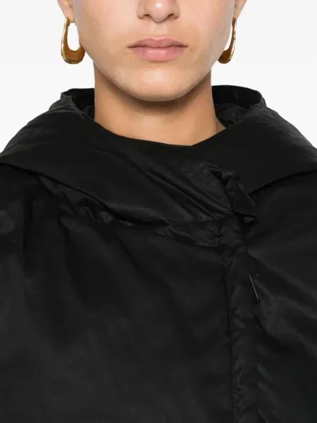 Geacă By Malene Birger cu glugă negru