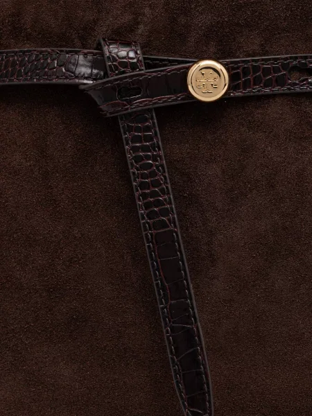 TORY BURCH Shopper táska Romy | hasított bőr barna