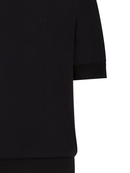 Tricou Dolce & Gabbana cu broderie albastru