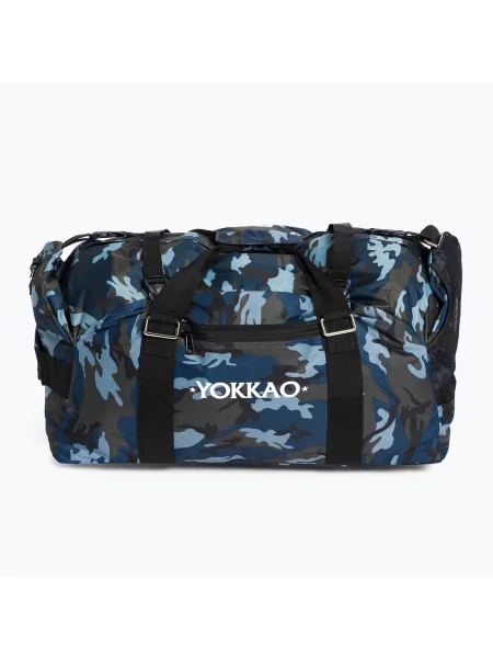 Torba treningowa YOKKAO Convertible Camo Gym Bag blue niebieska