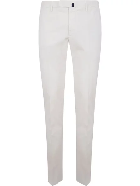 Pantaloni chino Incotex alb