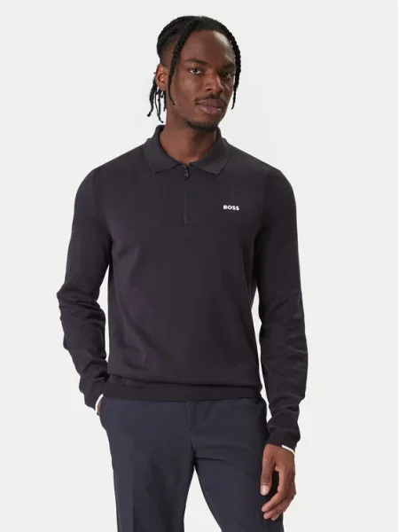 BOSS Пуловер Ever Тъмносин