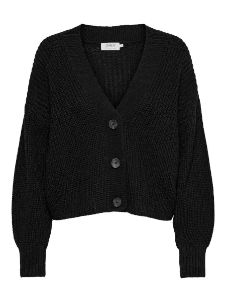 ONLY Geacă tricotată ONLCAROL' negru