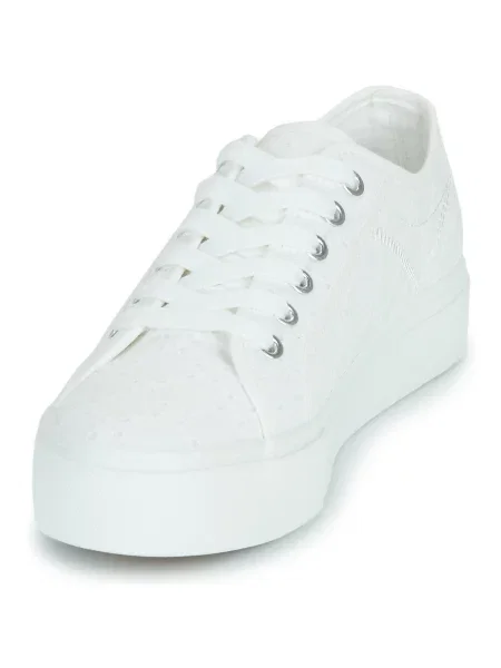Sneakerși Only cu platformă alb
