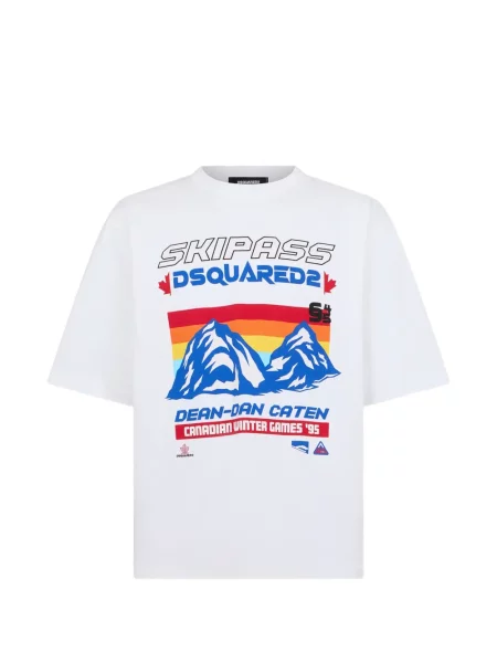 Tricou Dsquared2 cu imagine alb
