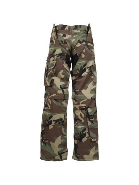 Pantaloni cargo Srvc Studio cu imagine cu model camuflaj verde