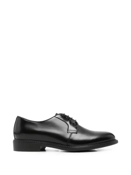Pantofi derby Nero Giardini cu șireturi din piele negru