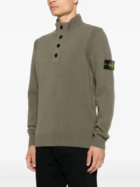 Pulover Stone Island cu strasuri verde