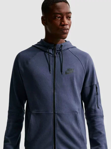 Кофта NIKE Sportswear Tech Fleece бавовна/поліестер синій