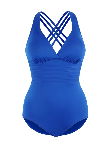 LASCANA Costum de baie întreg albastru