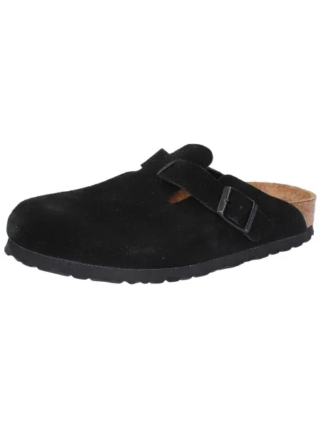 Sneakers Birkenstock Boston Soft Footbed Velvet Leather Black EUR 38 čierna