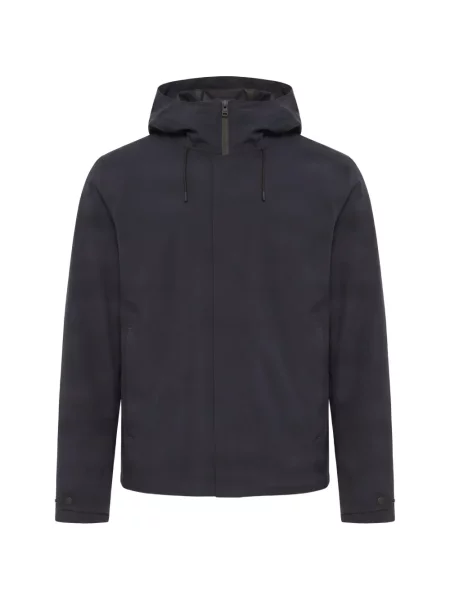 Geacă Woolrich cu glugă albastru