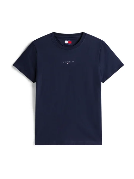 Tommy Jeans Tricou bleumarin alb