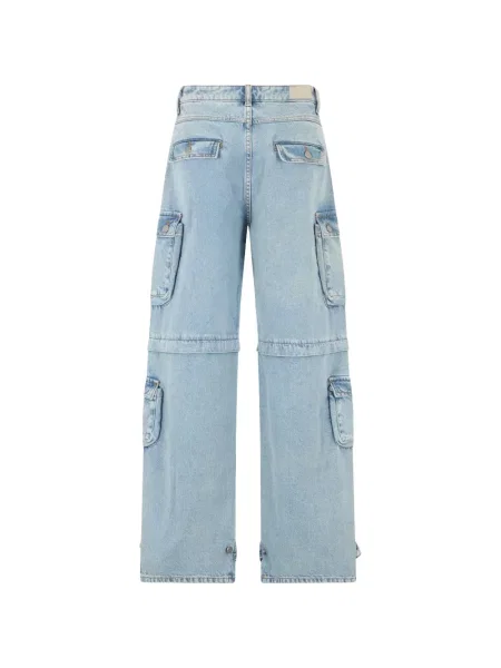 Blugi cu picior larg Icon Denim albastru