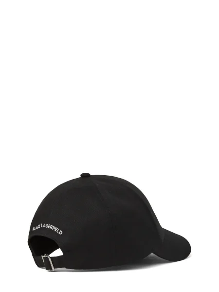 Karl Lagerfeld șapcă de baseball din neted negru