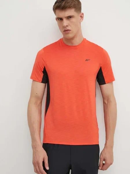 Reebok t-shirt treningowy Athlete wzorzysty czerwony