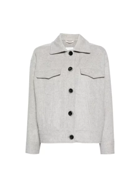 Kurtka Eleventy wełniana szara