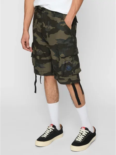 Szorty Brandit w kamuflażu retro czarne