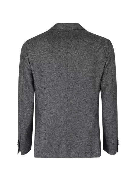 Sacou L.b.m. cu model herringbone gri