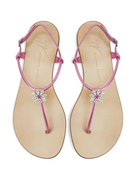 Сандали Giuseppe Zanotti с кристали розово