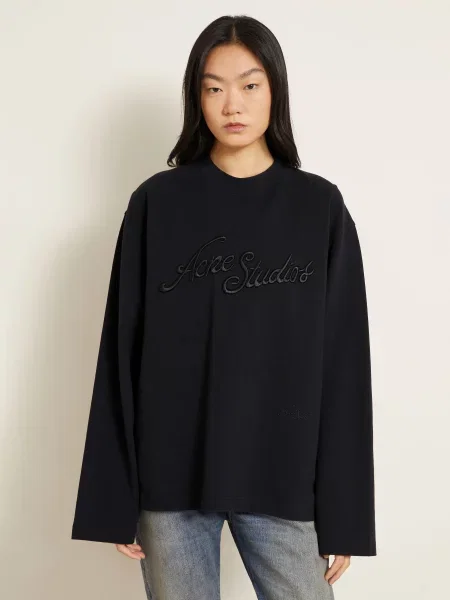 Acne Studios Tričko S Dlouhým Rukávem černá