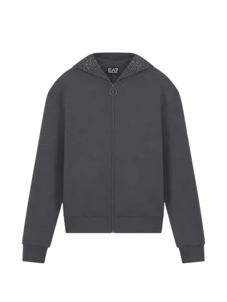 Hanorac cu glugă Ea7 Emporio Armani gri
