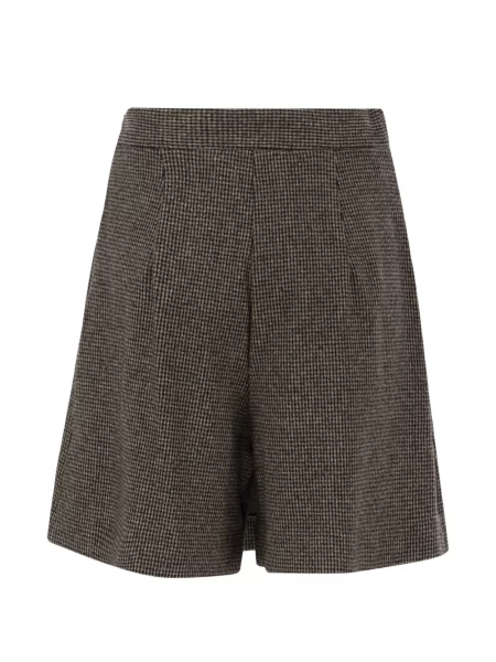 Pantaloni scurți Weekend Max Mara cu model pepito plic maro