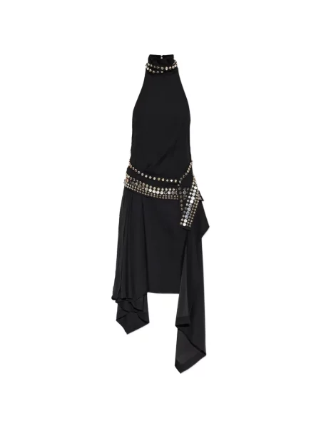 Rochie midi Iro asimetrică negru