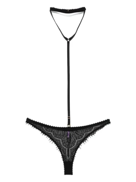 Chiloți tanga Maison Close negru