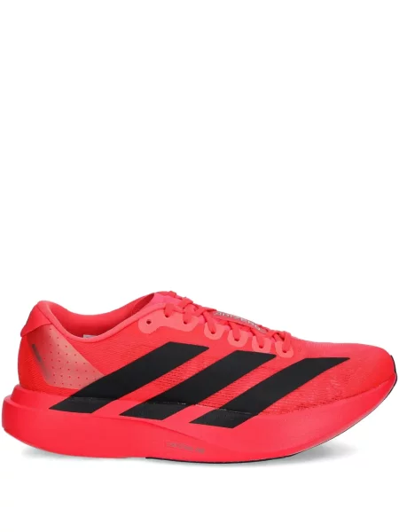 Pantaloni Adidas Campus cu șireturi cu dungi din dantelă roșu