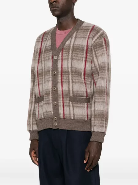Cardigan Aspesi de lână în carouri