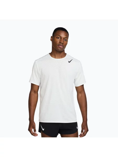 Tricou de alergare pentru bărbați Nike AeroSwift Dri-Fit ADV Summit White/Black alb