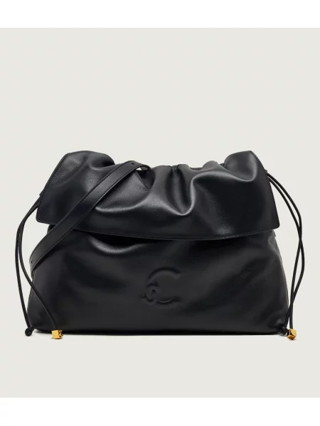 Coccinelle De piele geantă tip sac Coccinelle Lidia negru