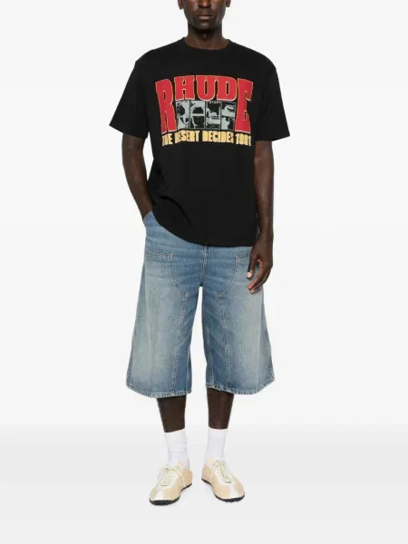 Tricou Rhude cu imagine negru