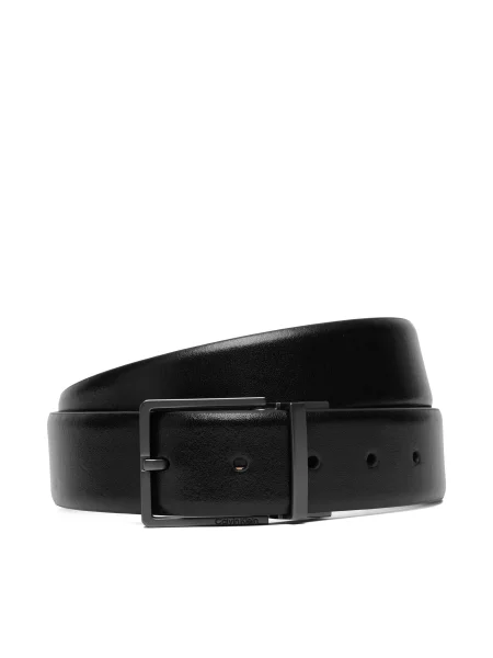 Remen Calvin Klein Square Buckle Smooth Adj crna