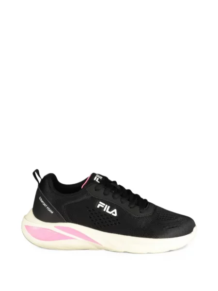 Sneakerși Fila cu șireturi cu imagine din dantelă negru
