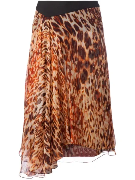 Fustă Bouchra Jarrar cu imagine cu imprimeu animal print