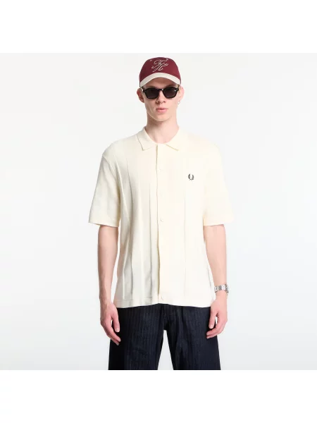 Πουκάμισο Fred Perry Tonal Vertical Stripe Shirt Ecru XL