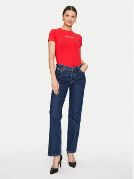 Guess Jeans Jeansy Tmavomodrá Straight Fit