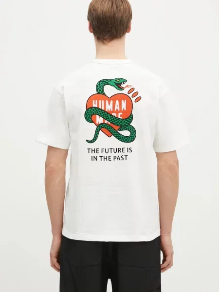 Human Made t-shirt GRAPHIC T-SHIRT z nadrukiem biały
