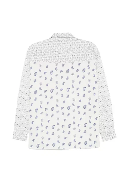 Cămașă Maison Labiche cu imagine cu model paisley alb