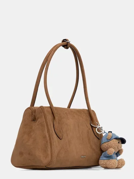 DKNY kabelka dámska z imitácie semišu AMELIE béžová