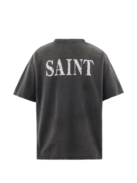 Tricou Saint Mxxxxxx cu imagine gri