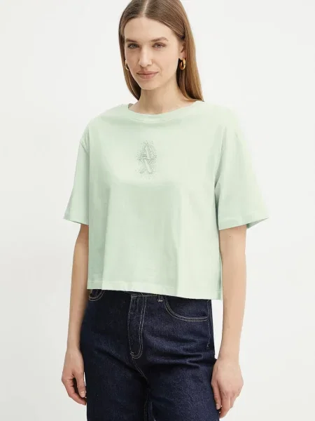 Тениска Armani Exchange зелено