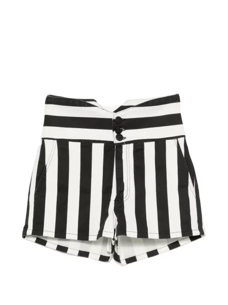 Pantaloni scurți Gaëlle Paris cu talie înaltă alb