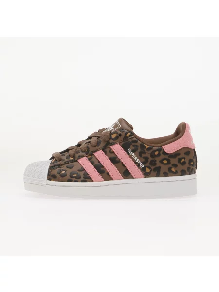 Cipők adidas Superstar II Kids Earth Strata/ Glow Pink/ Core Black 5 fekete