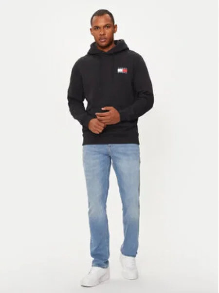 Tommy Jeans Mikina Essential černá