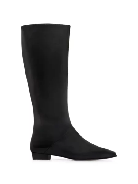 Botine Bernardo cu vârf pătrat negru